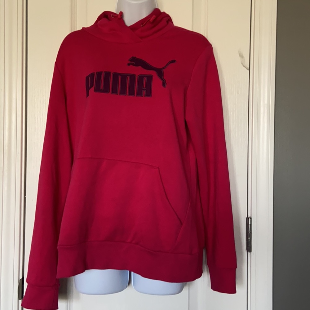 Pink puma pullover